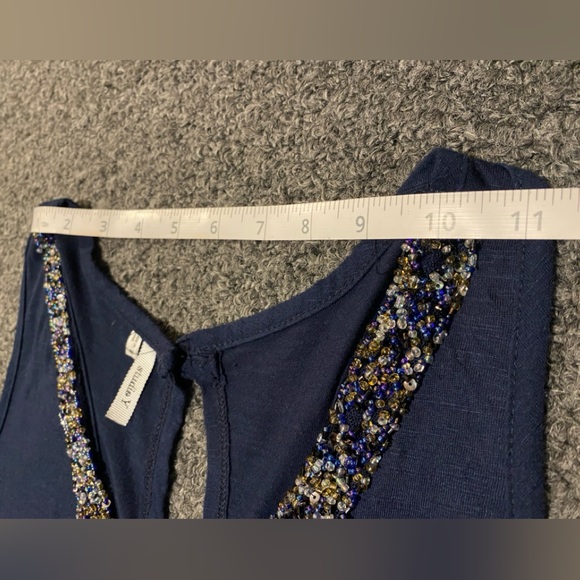 Studio Y beaded tank blue M - Picture 8 of 15